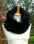 Black Toscana Shearling Snood