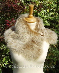 honey toscana shearling tippet